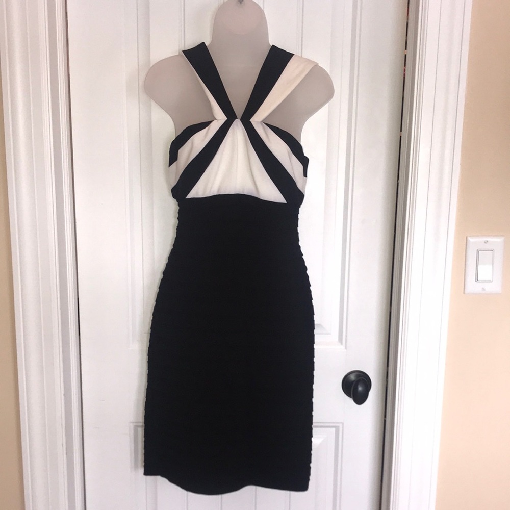 Black and While Cocktail Dress Size 4
